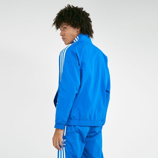 blue adidas tracksuit mens