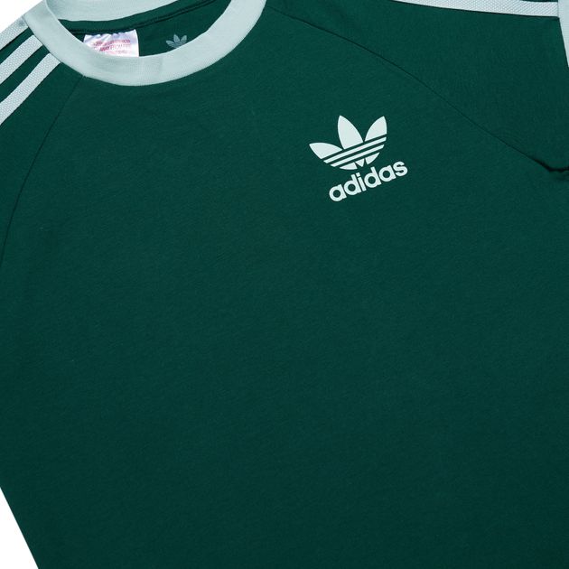 adidas originals 3 stripes t shirt green