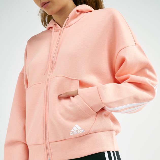 adidas peach hoodie women's