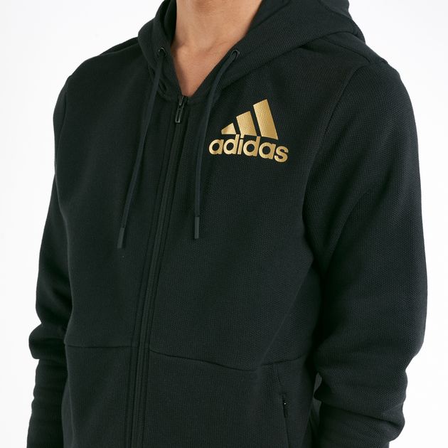 adidas men's zip hoodie