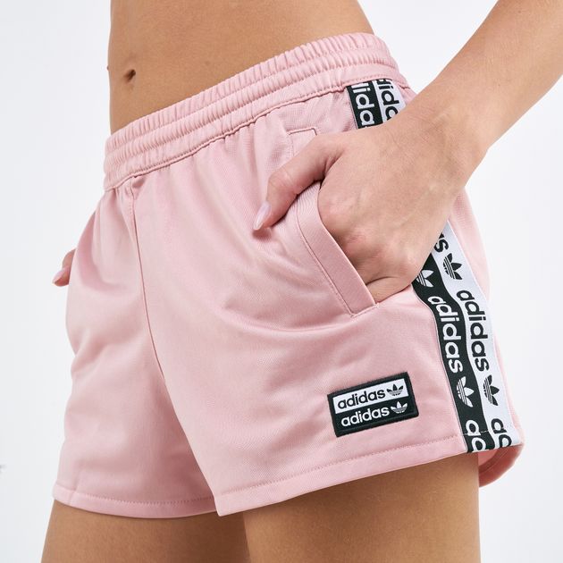 adidas pink poly shorts