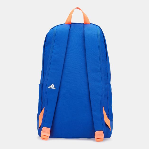 blue and orange adidas backpack