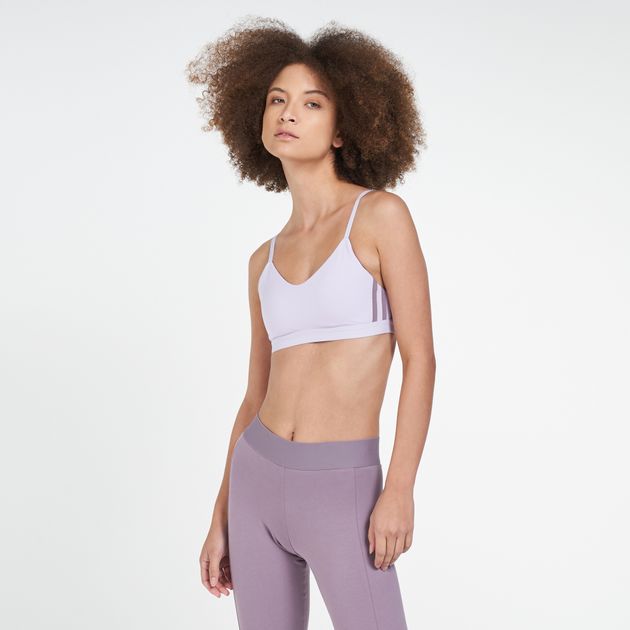 adidas 3 stripe sports bra