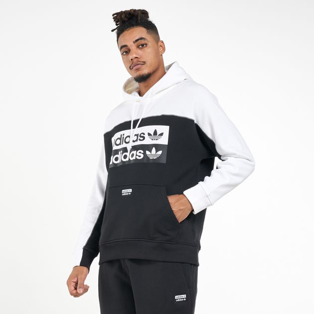 adidas originals ryv longline hoodie in grey