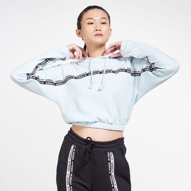 adidas originals women's cropped hoodie