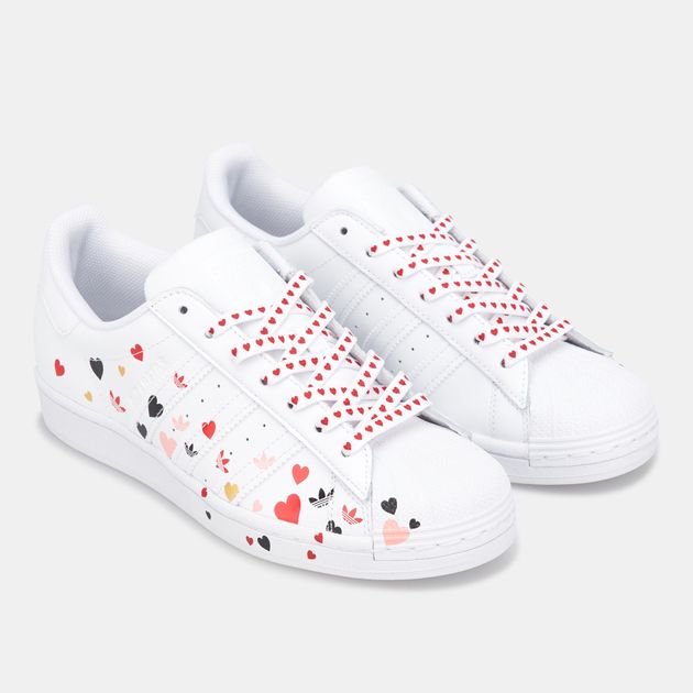 adidas superstar heart shoes