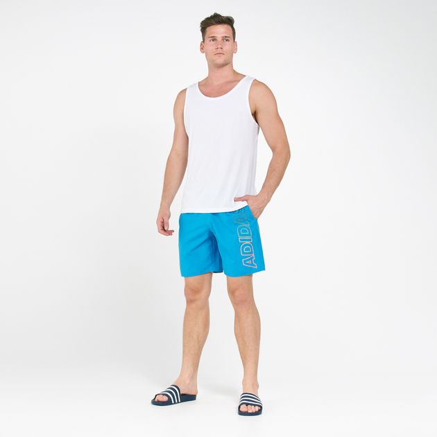 adidas linear swim shorts