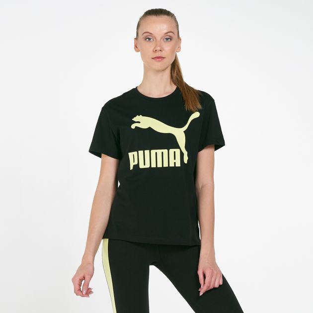 Puma Women S Classics Logo T Shirt T Shirts Tops Clothing