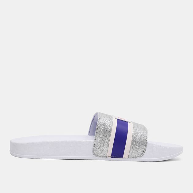 glitter puma slides