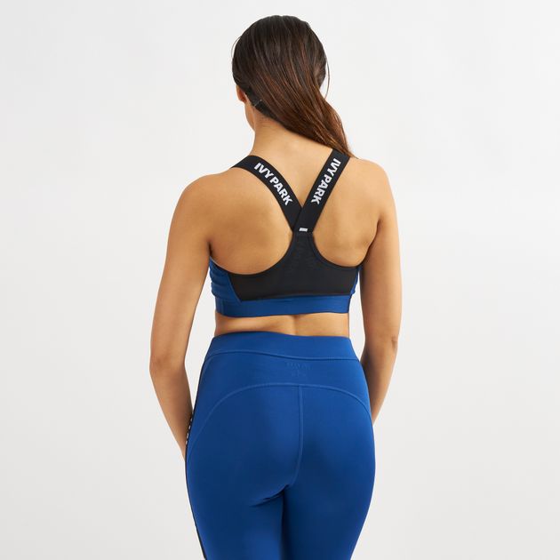 ivy park blue sports bra