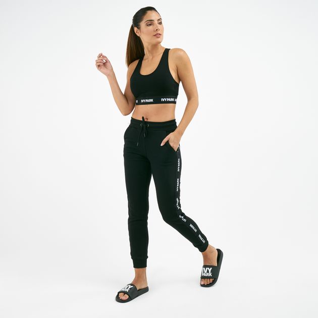 ivy park black joggers