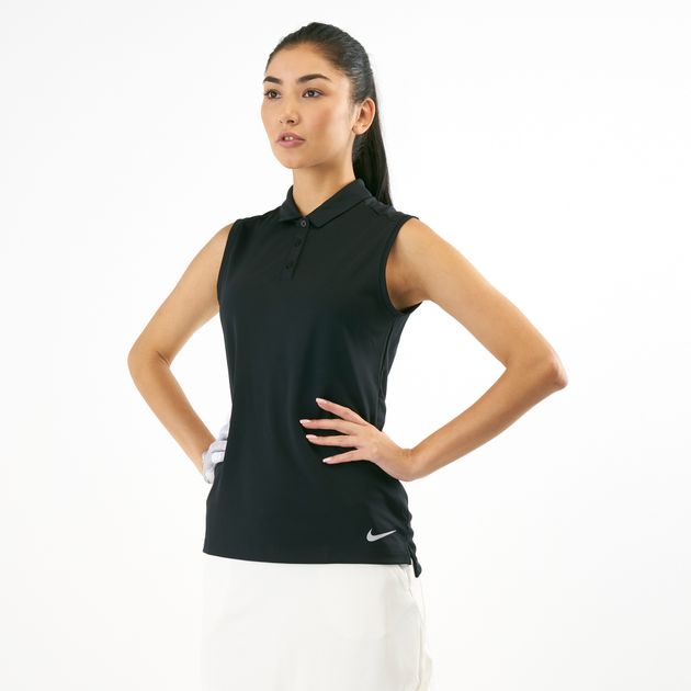 sleeveless polo t shirts women's