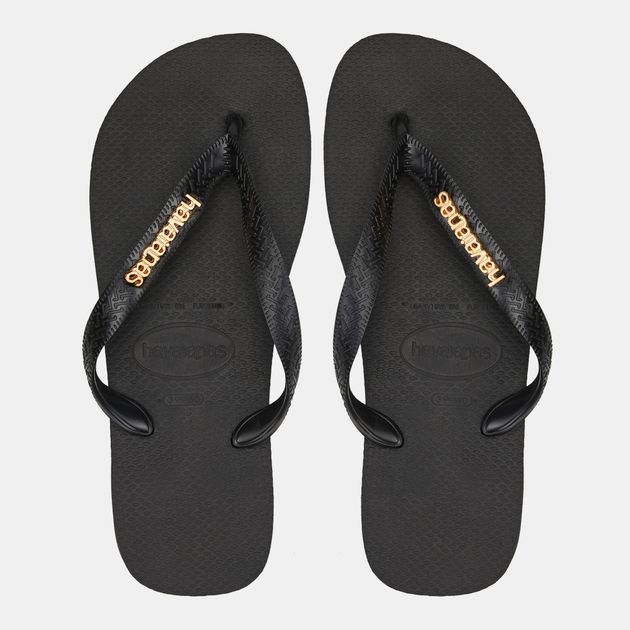 havaianas logo metallic