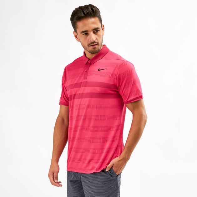 Nike Golf Zonal Cooling Striped Polo T-Shirt