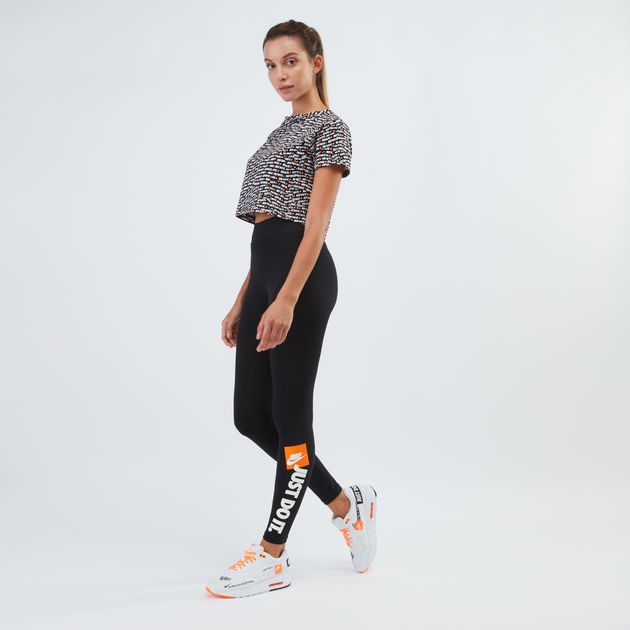 nike just do it leggings orange