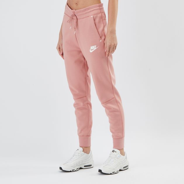 pink nike track pants