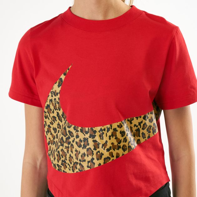 nike t shirt leopard