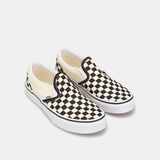 kids checkerboard vans