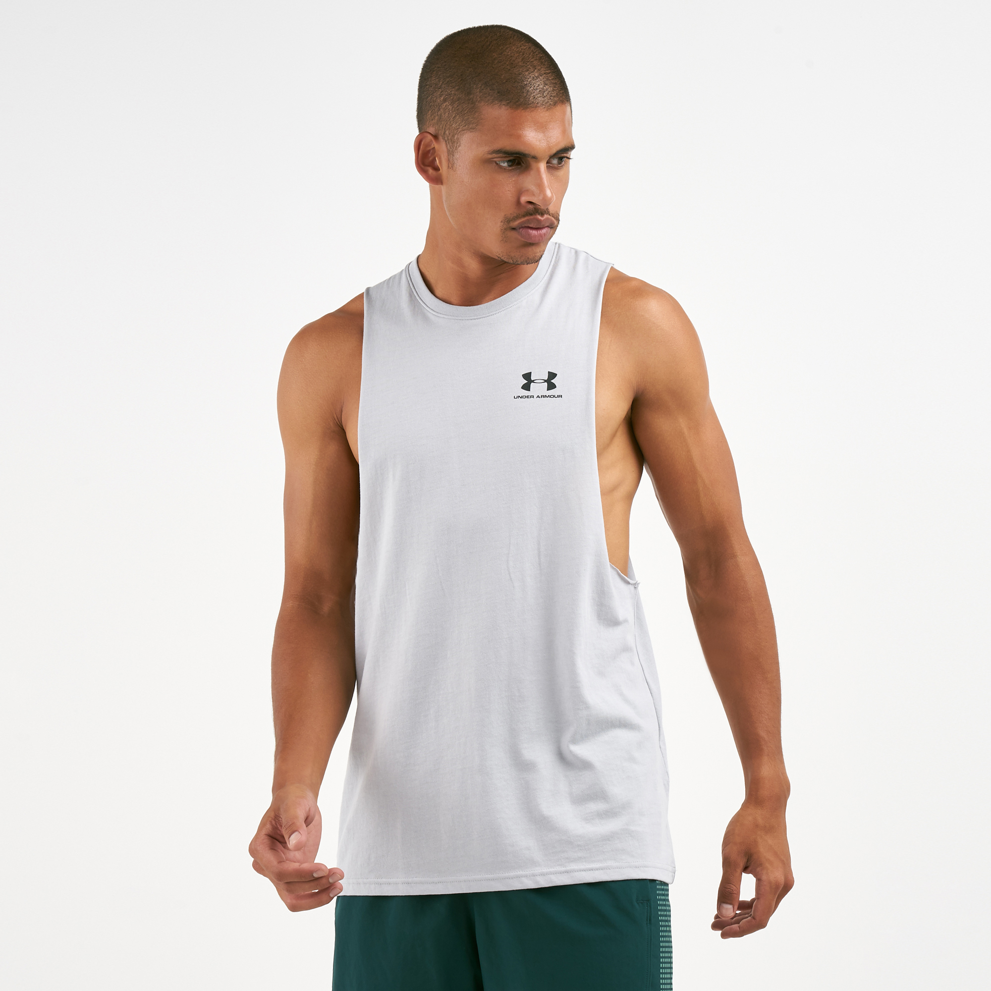 Under Armour Men's Sportstyle Left Chest Cut-Off Tank Top | Tank Tops ...