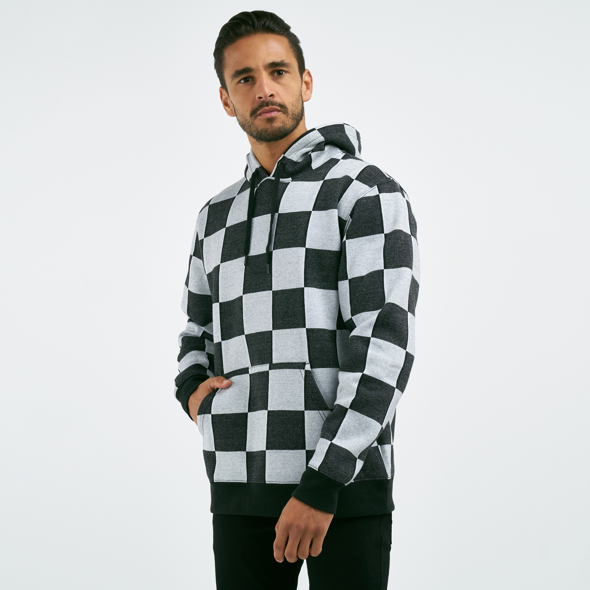 vans checkered hoodie mens