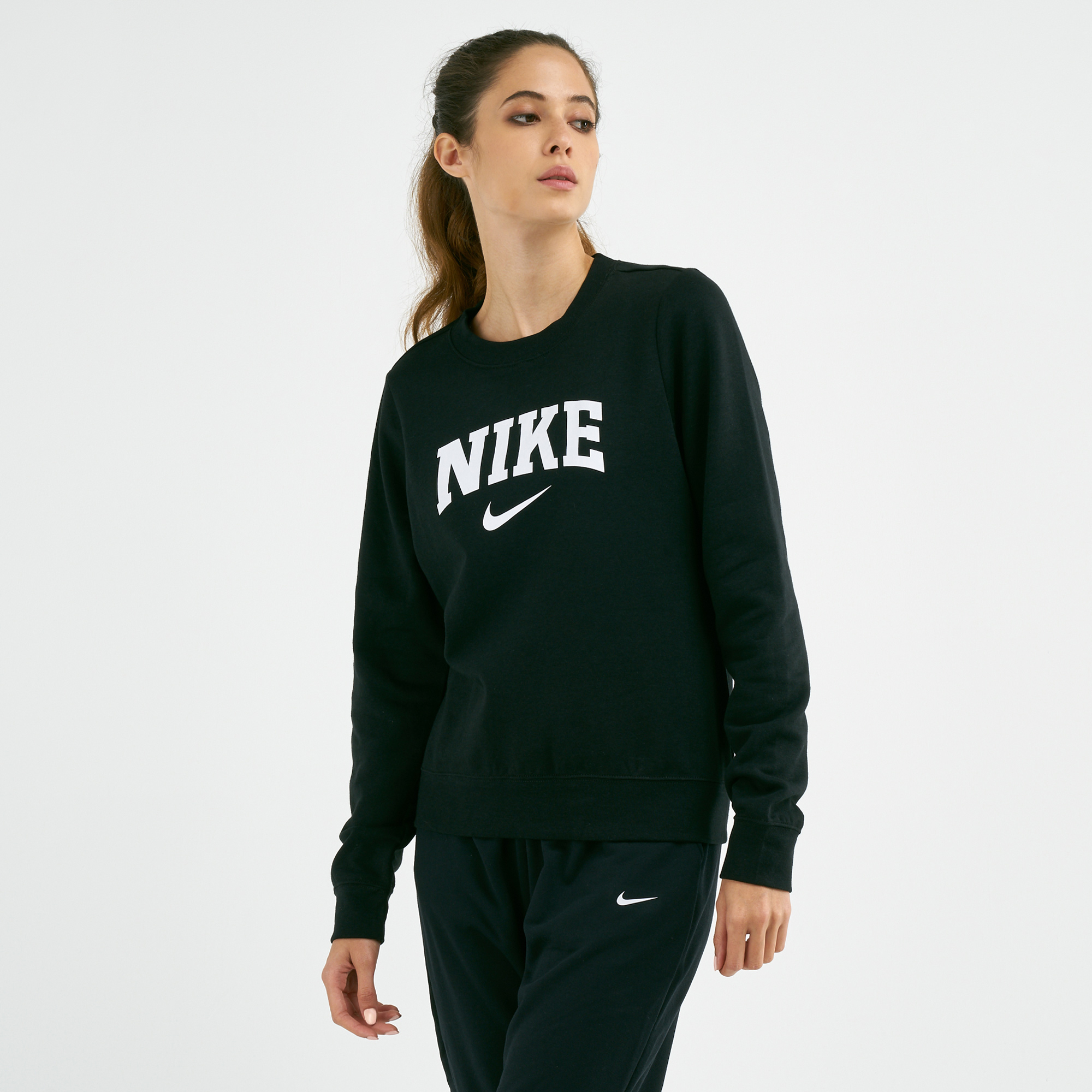 Buy Nike Women's Sportswear Varsity Fleece Long Sleeves Top Online in ...