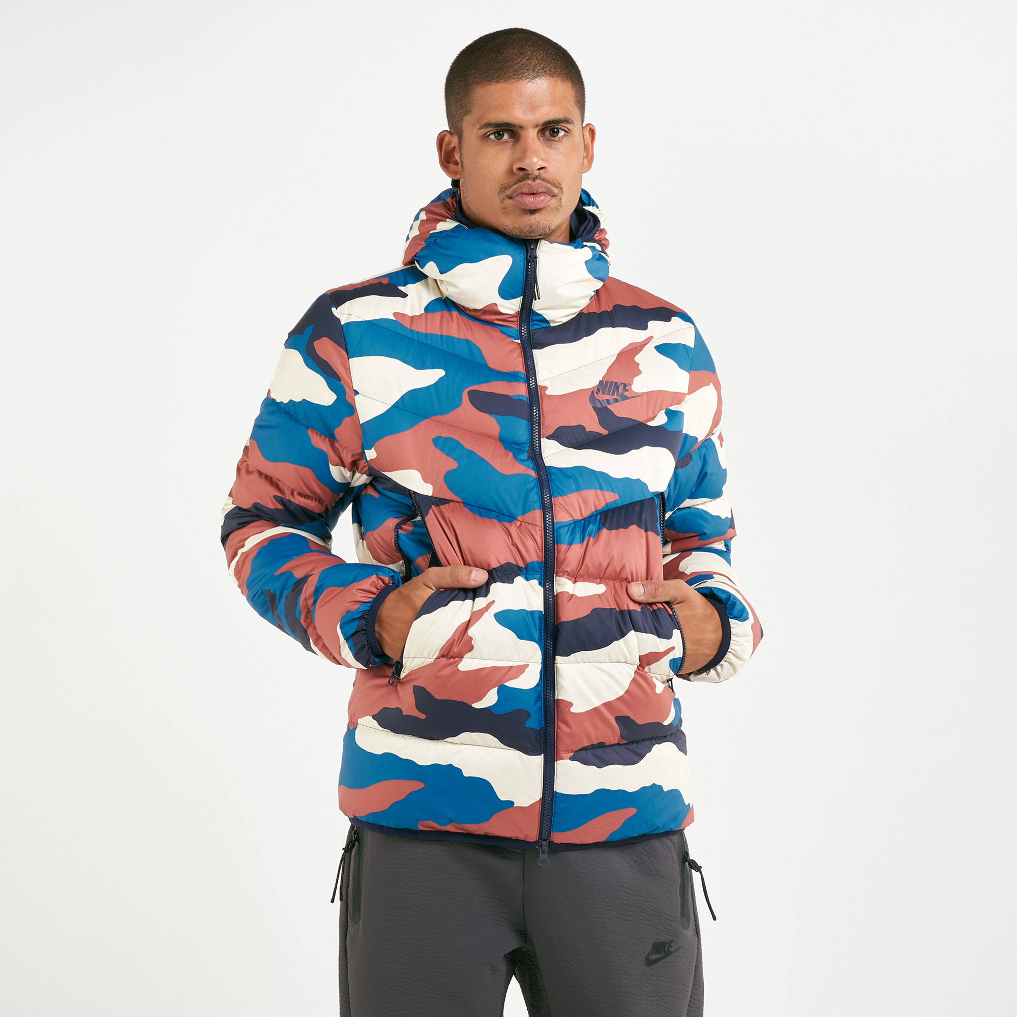 nike down fill all over print jacket