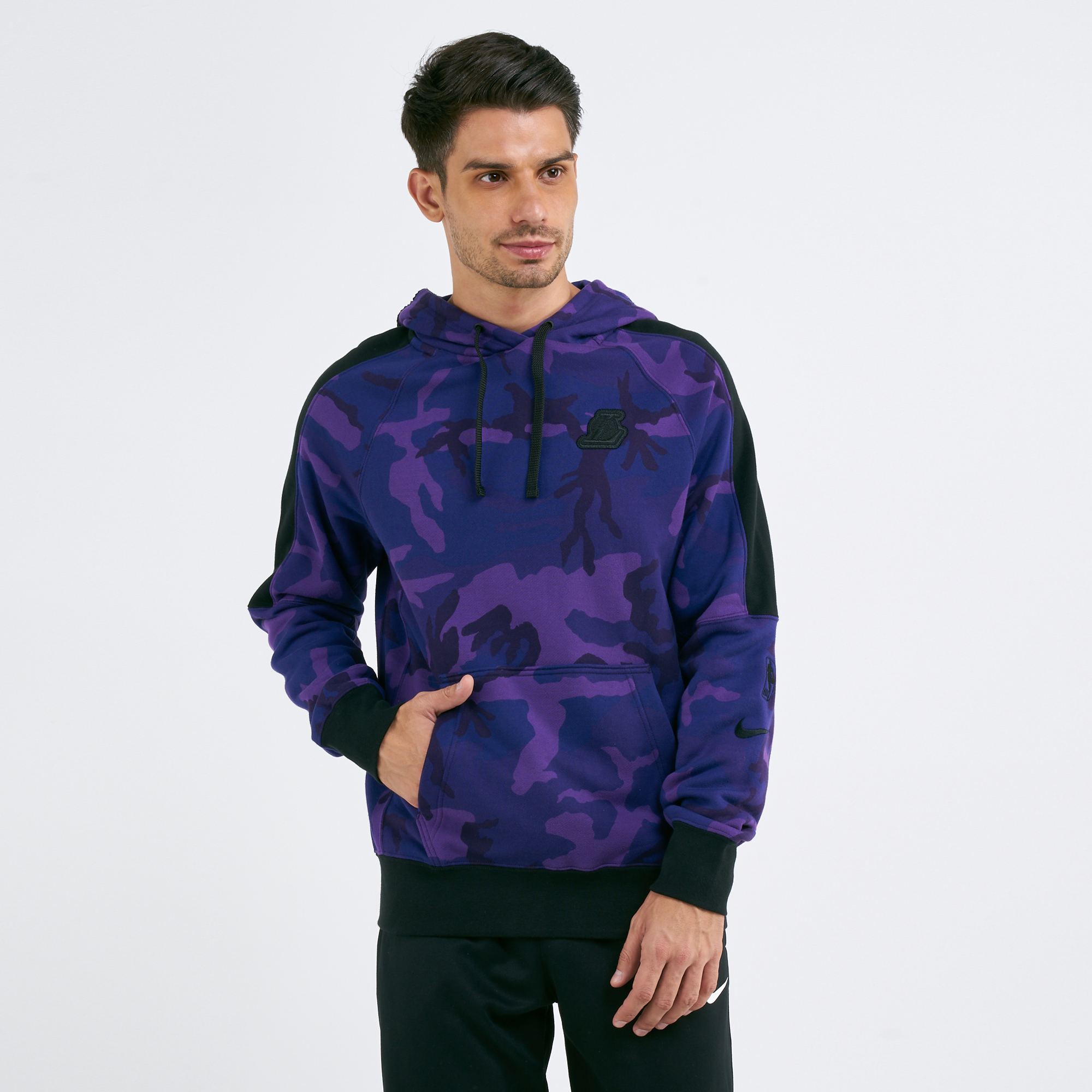 purple camo hoodie nike