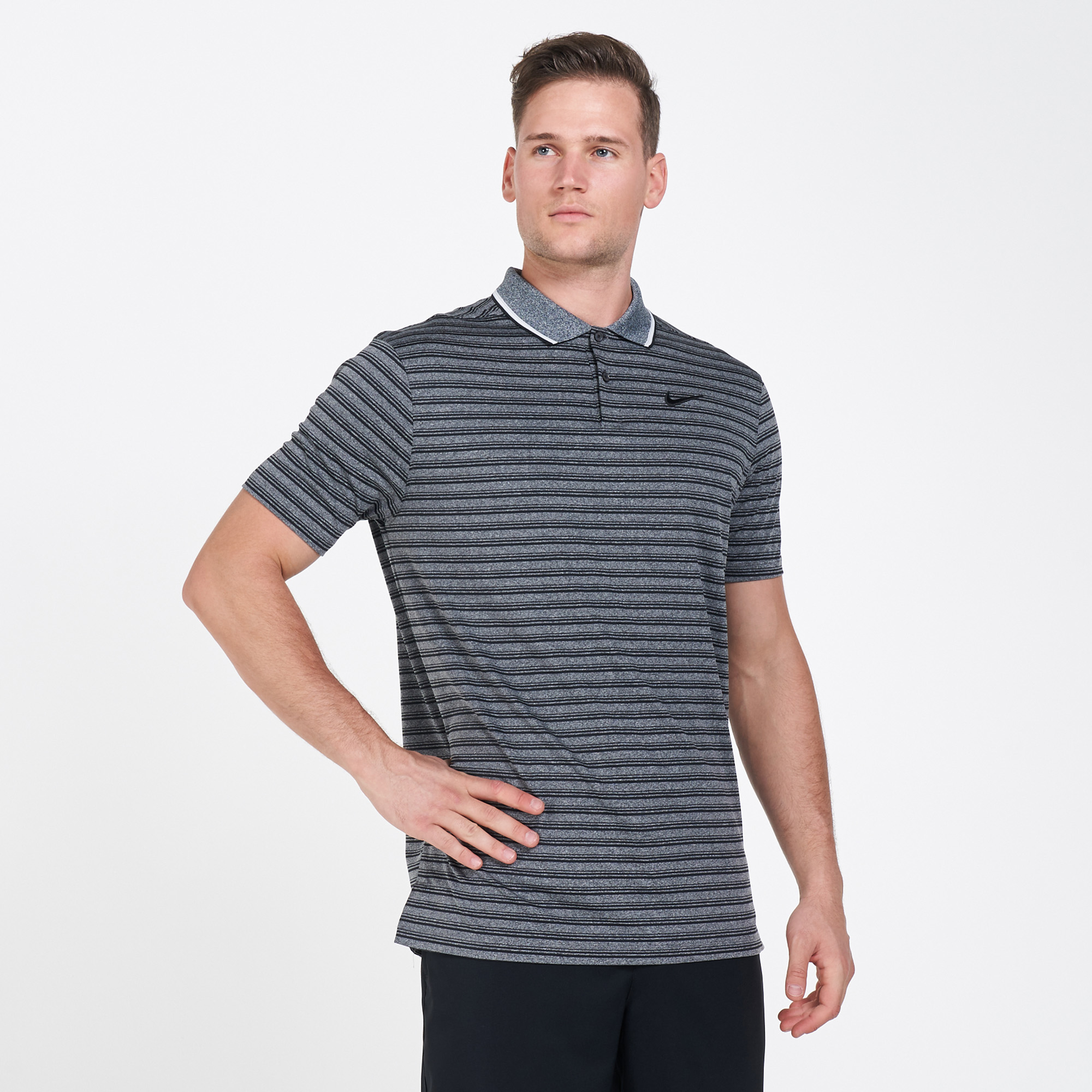 nike vapor control stripe polo