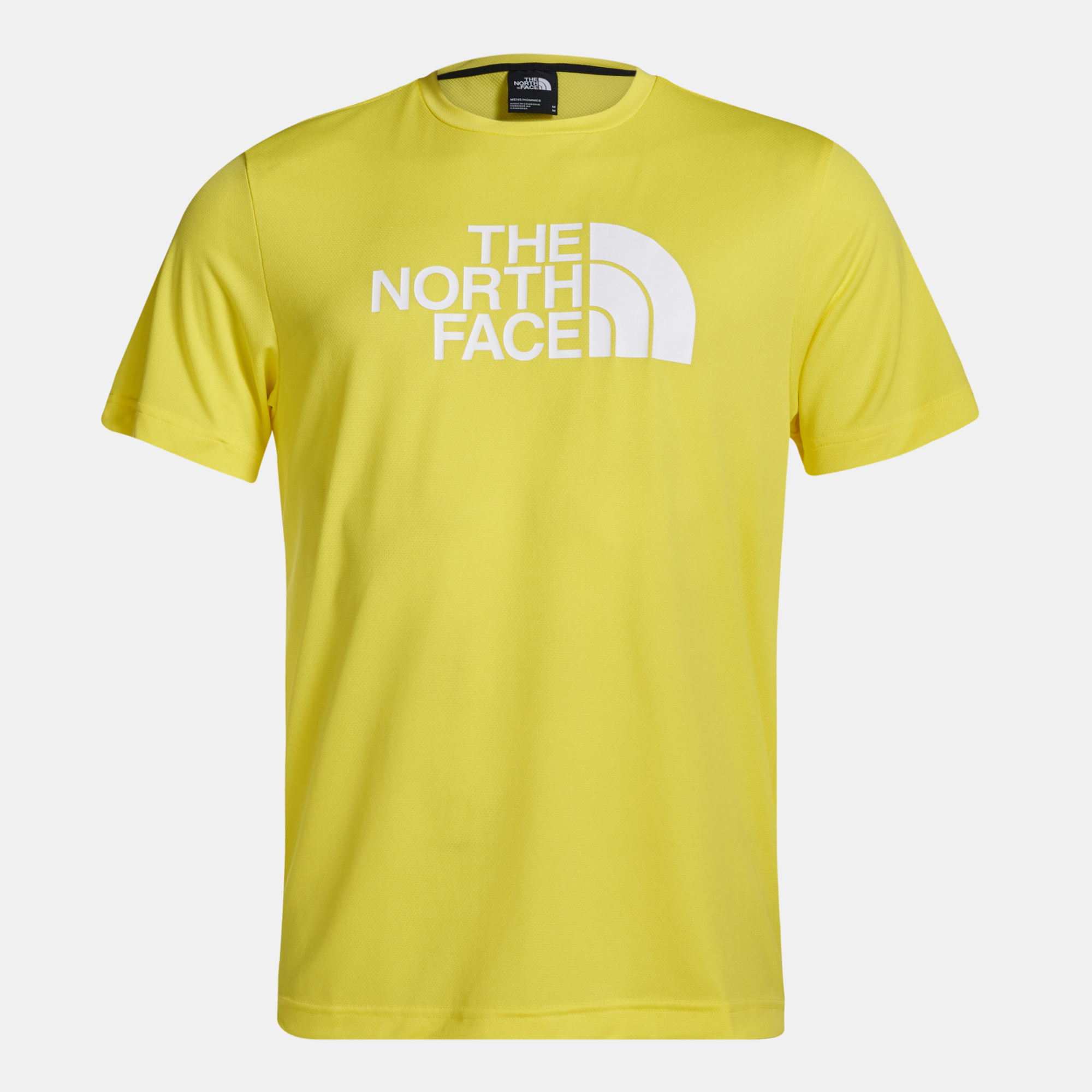 mens yellow north face t shirt