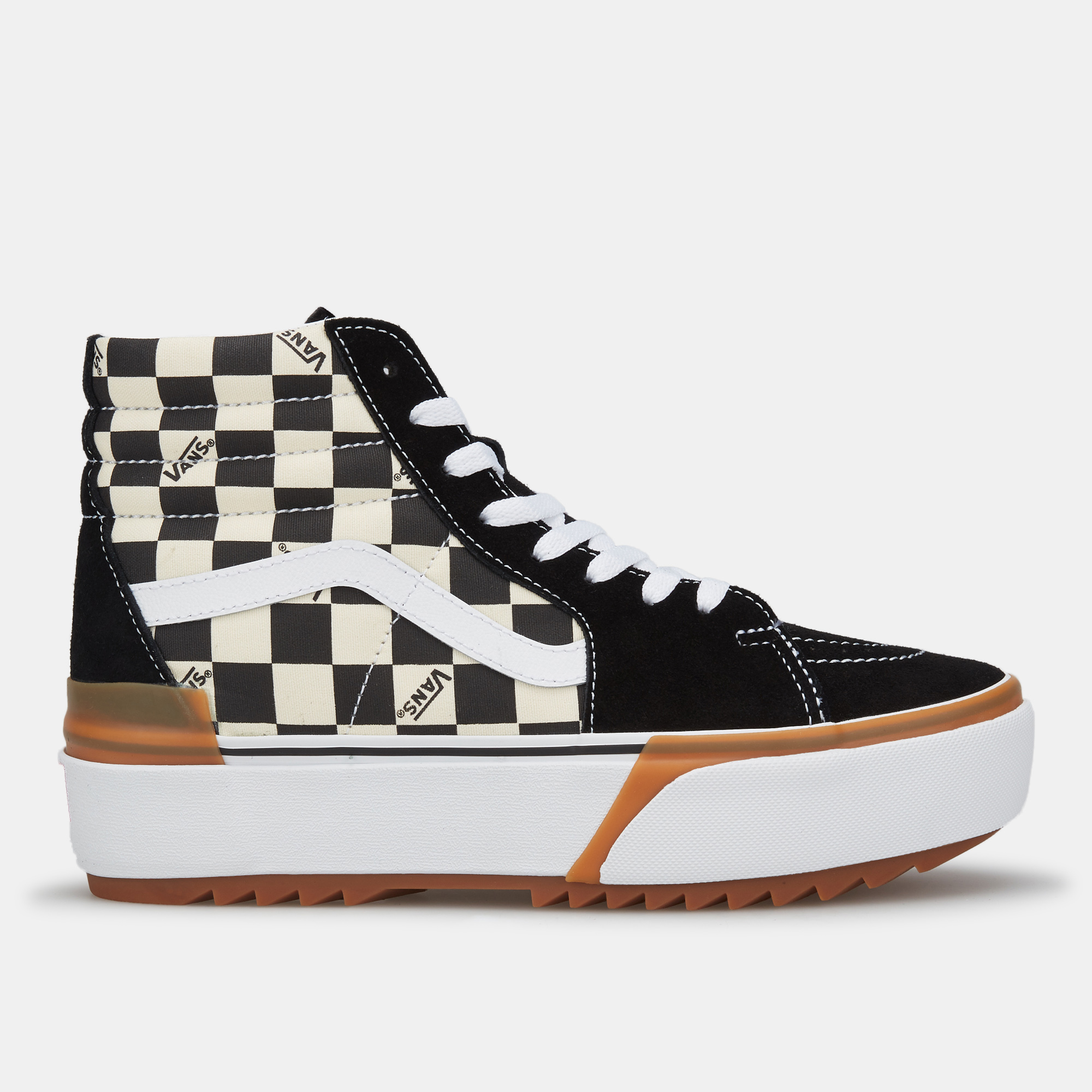 vans checkerboard platform high tops