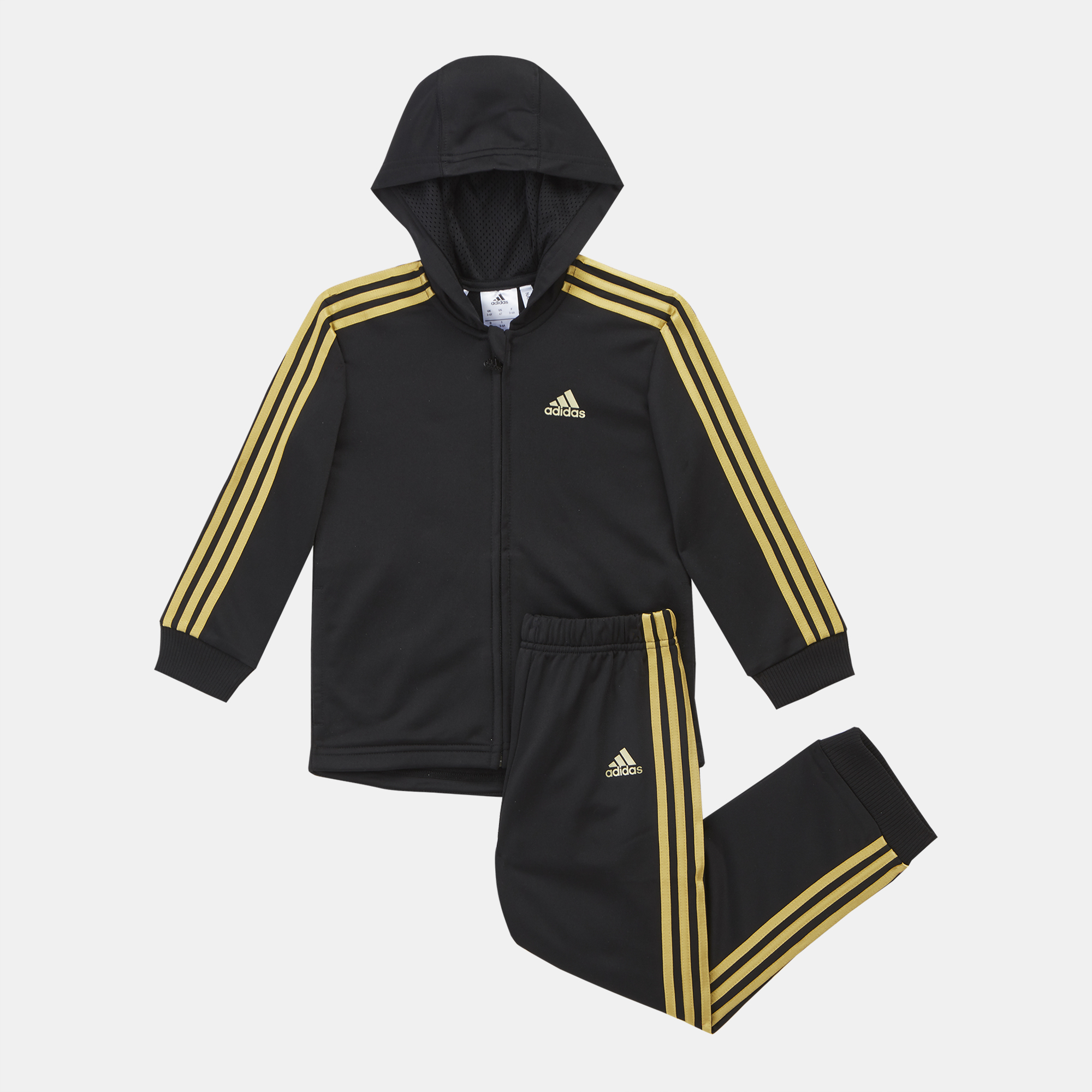 adidas shiny hooded jogger