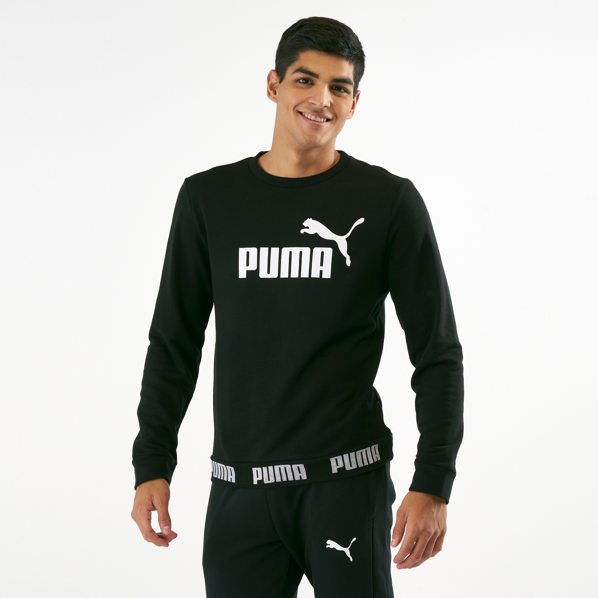 puma training crew sweater mens