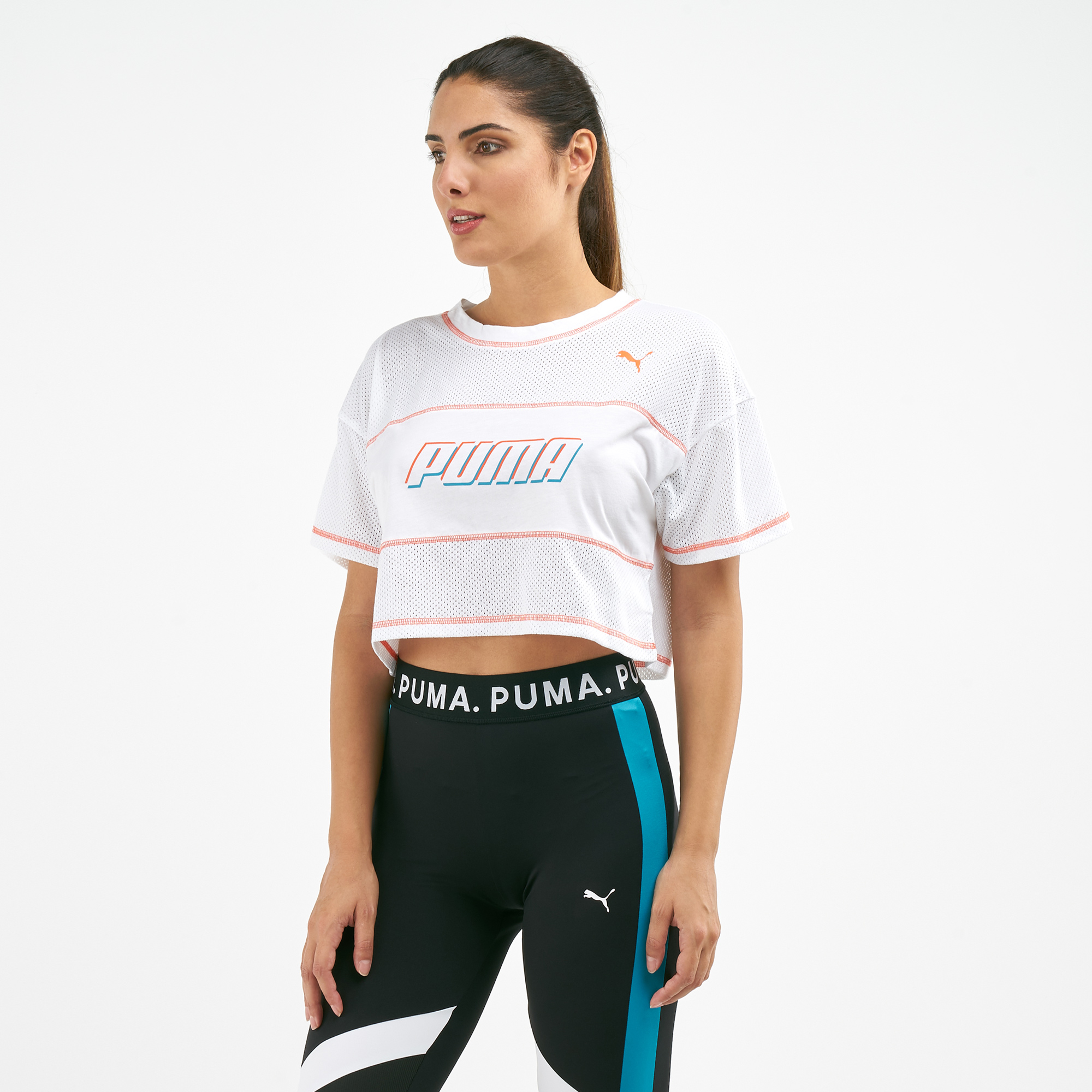 puma cropped tee