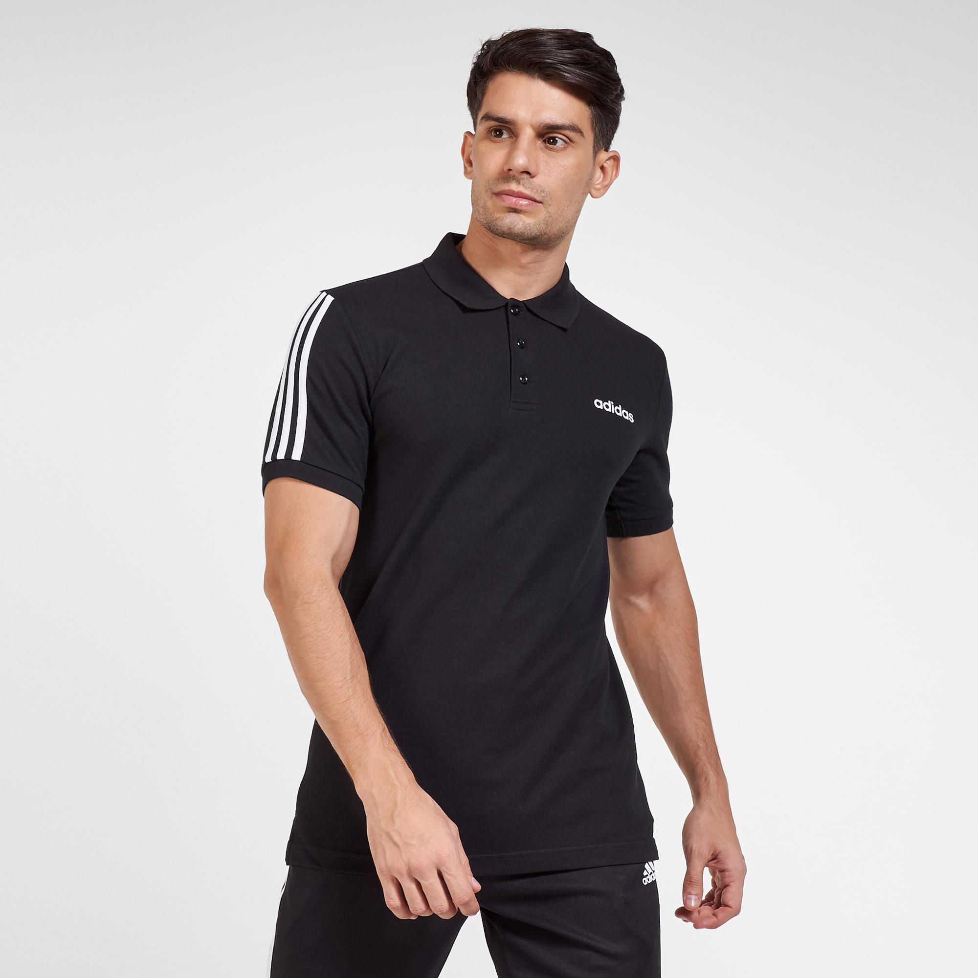 adidas Men's 3-Stripes Polo T-Shirt | Polo Shirts | Tops | Clothing ...