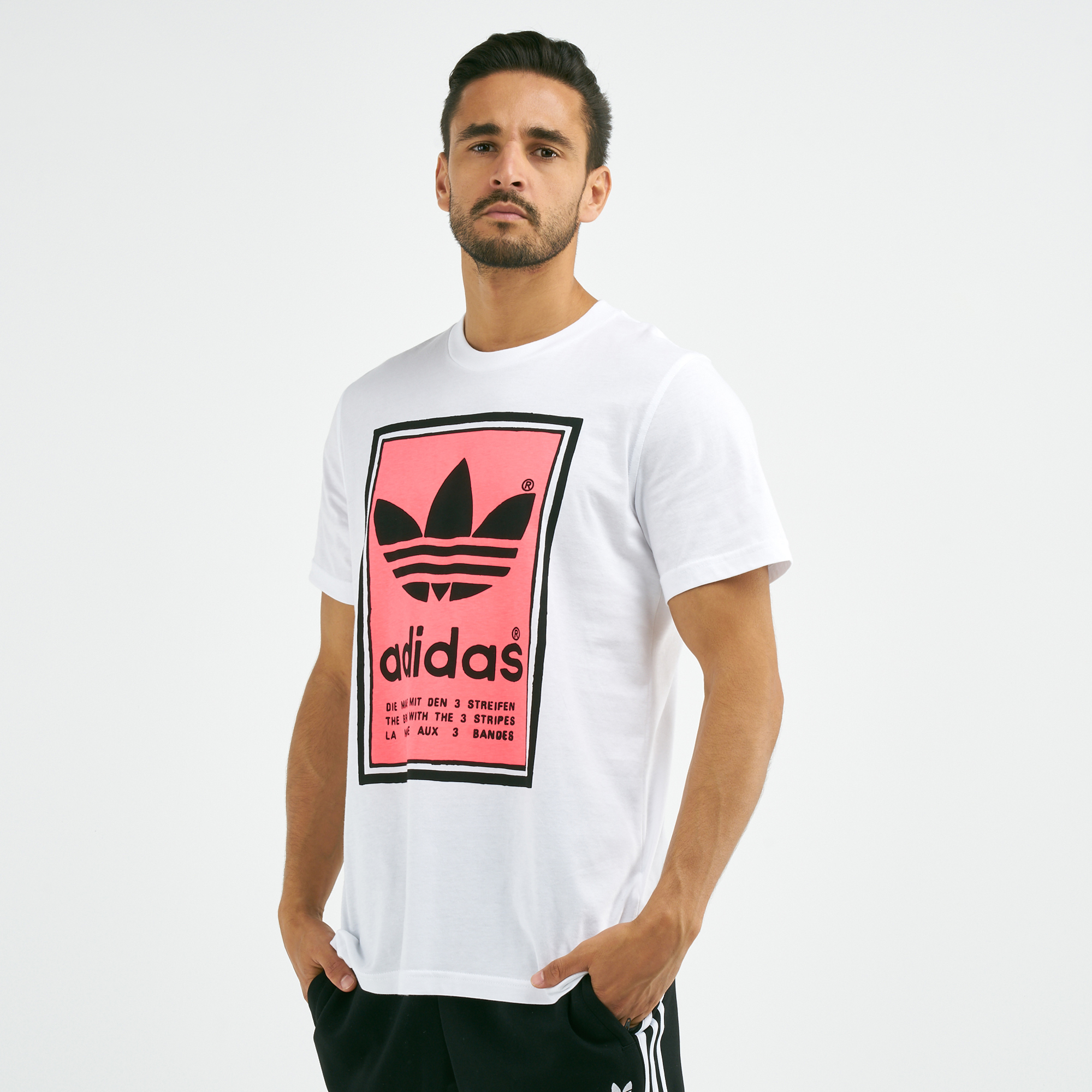 adidas filled label tee