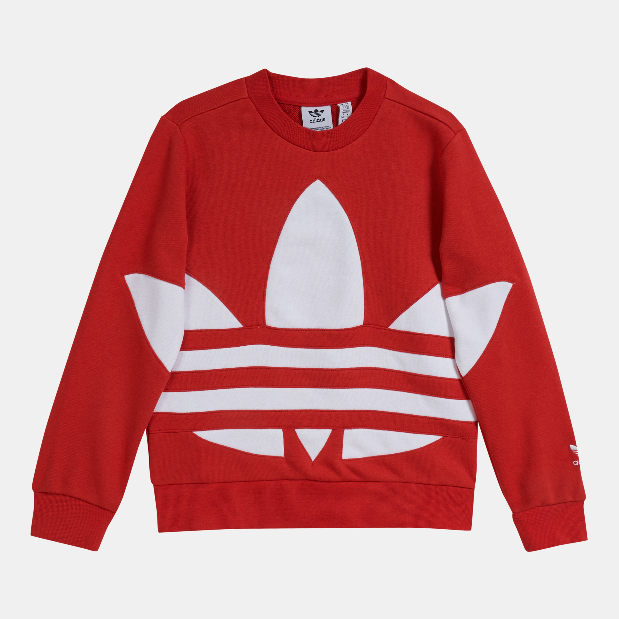 adidas Originals Kids' Big Trefoil Crew Sweatshirt | Hoodies | Hoodies and Sweatshirts ...